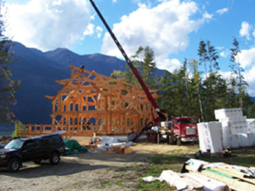 Samuelson Timberframe Design - Timberframe Frame Raising