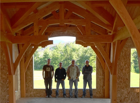 Samuelson Timberframe Design - Calgary Ranch Style Timber Frame Homes