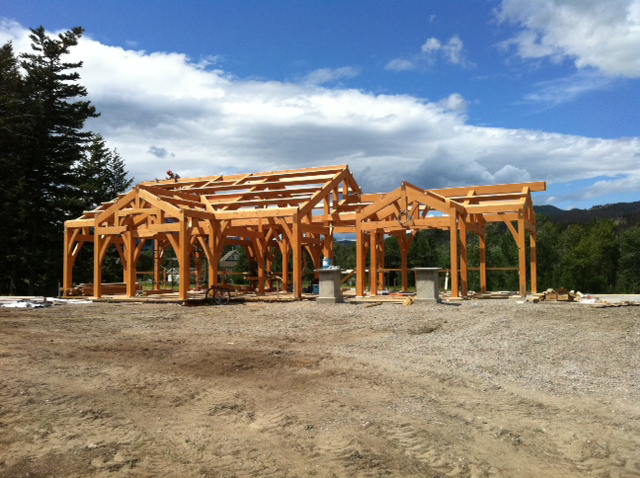 Samuelson Timberframe Design - Calgary Ranch Style Timber Frame Homes