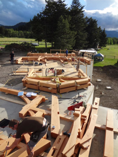 Samuelson Timberframe Design - Calgary Ranch Style Timber Frame Homes