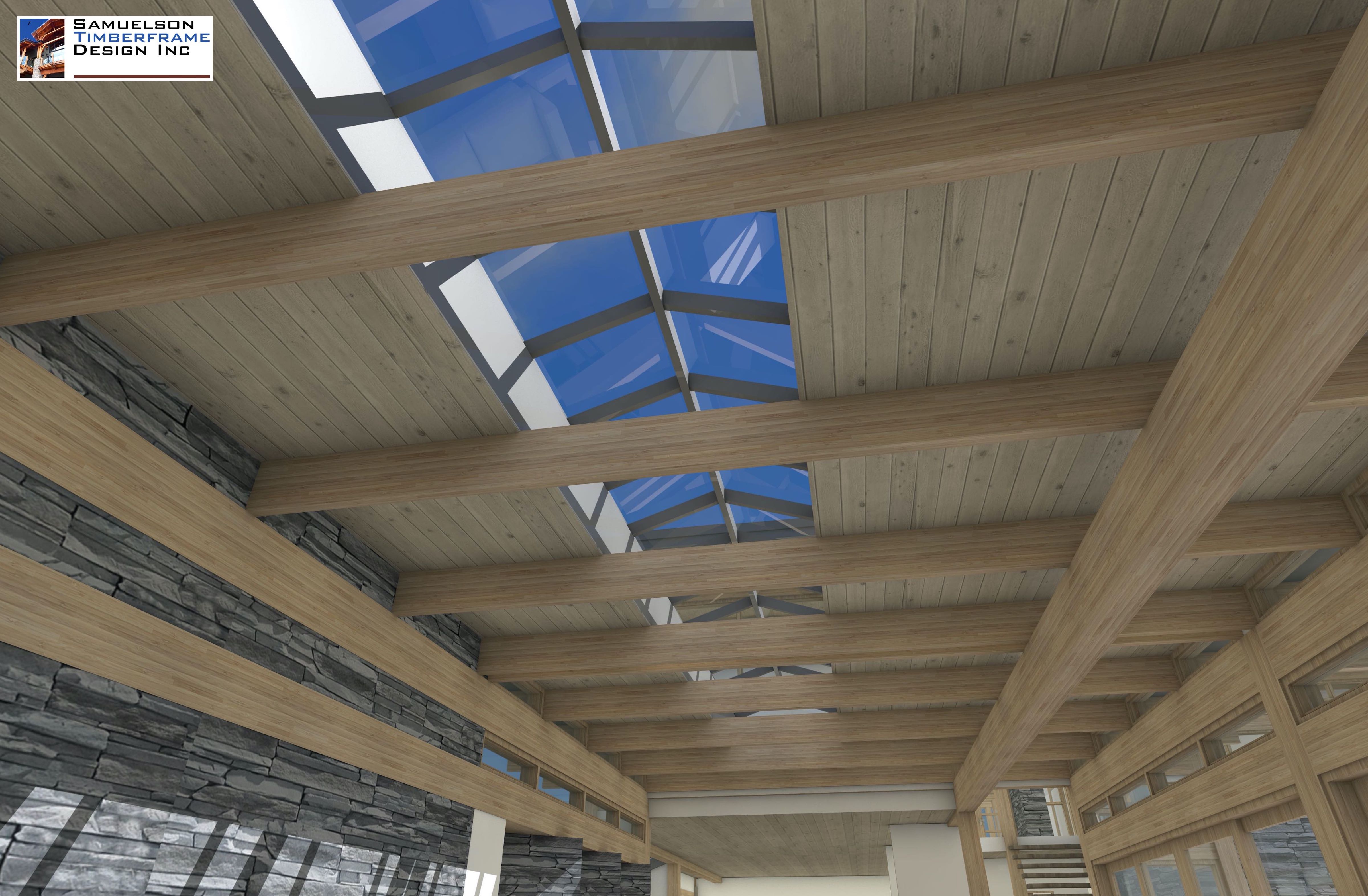 Brian Hemingway West Coast Contemporary Architect Samuelson Timberframe Design 3D Rendering