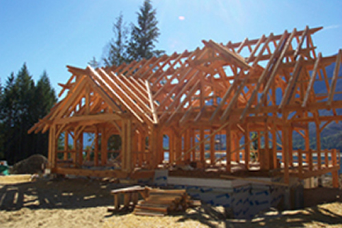 Samuelson Timberframe Design - Timber Frame Rafter System