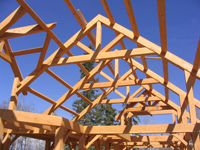 Samuelson Timberframe Design - timber frame purlins