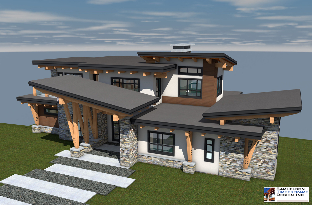 Samuelson Timberframe Design Inc - West Coast Contemporary style architecture