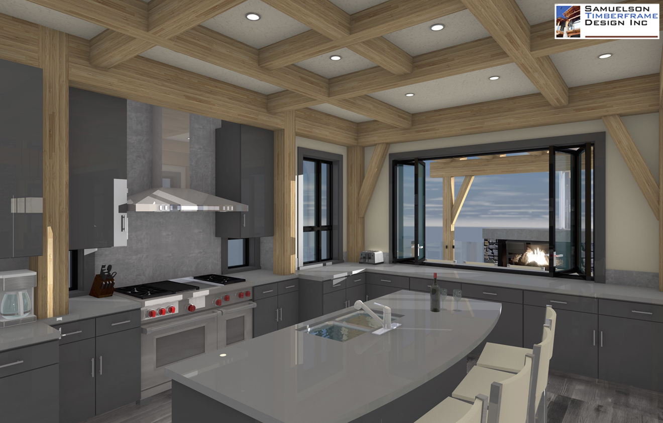 Samuelson Timberframe Design Inc - West Coast Contemporary style architecture
