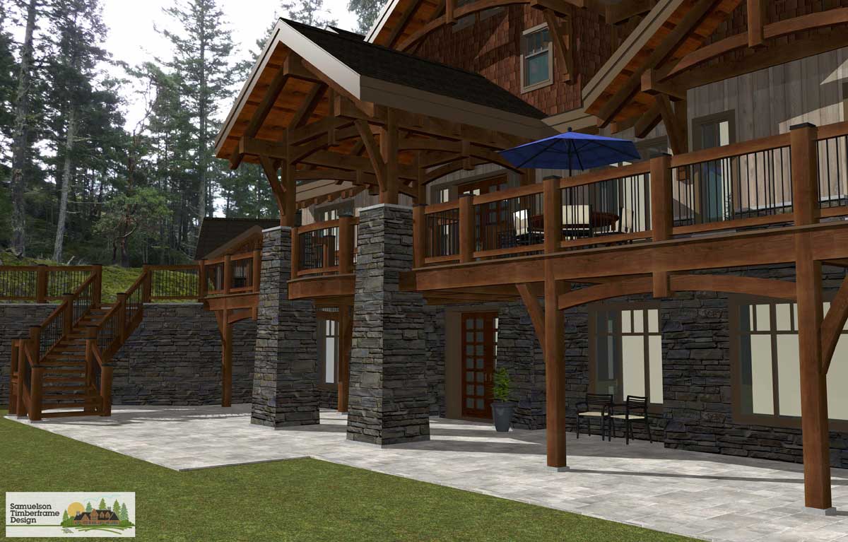 Samuelson Timberframe Design - Metchosin Vancouver Island Craftsman Timberframe