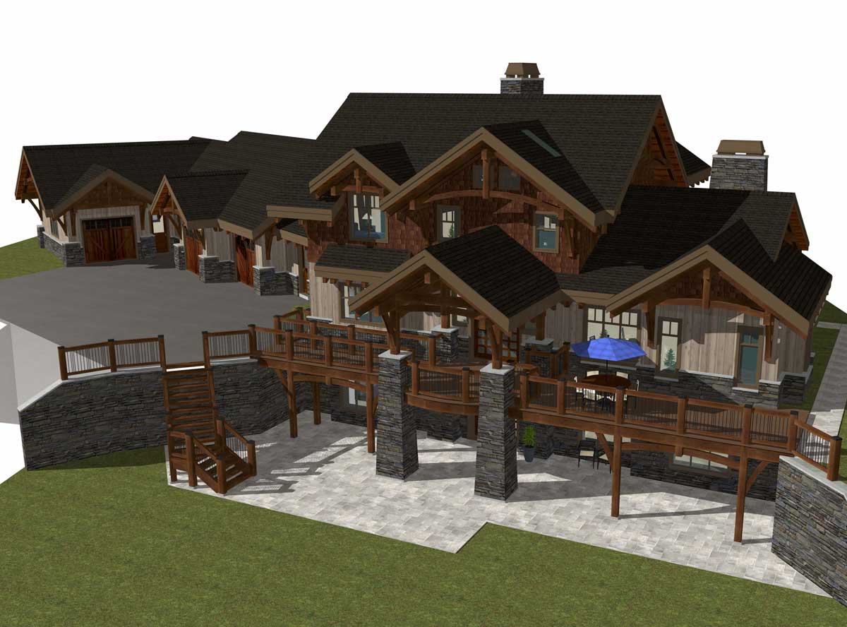 Samuelson Timberframe Design - Metchosin Vancouver Island Craftsman Timberframe