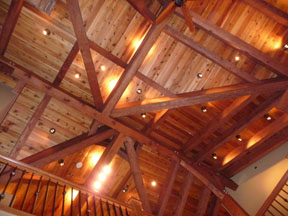 Samuelson Timberframe Design Inc. - timber frame lighting design
