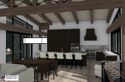 Samuelson Timberframe Design Inc - West Coast Contemporary Timberframe Mountain Modern