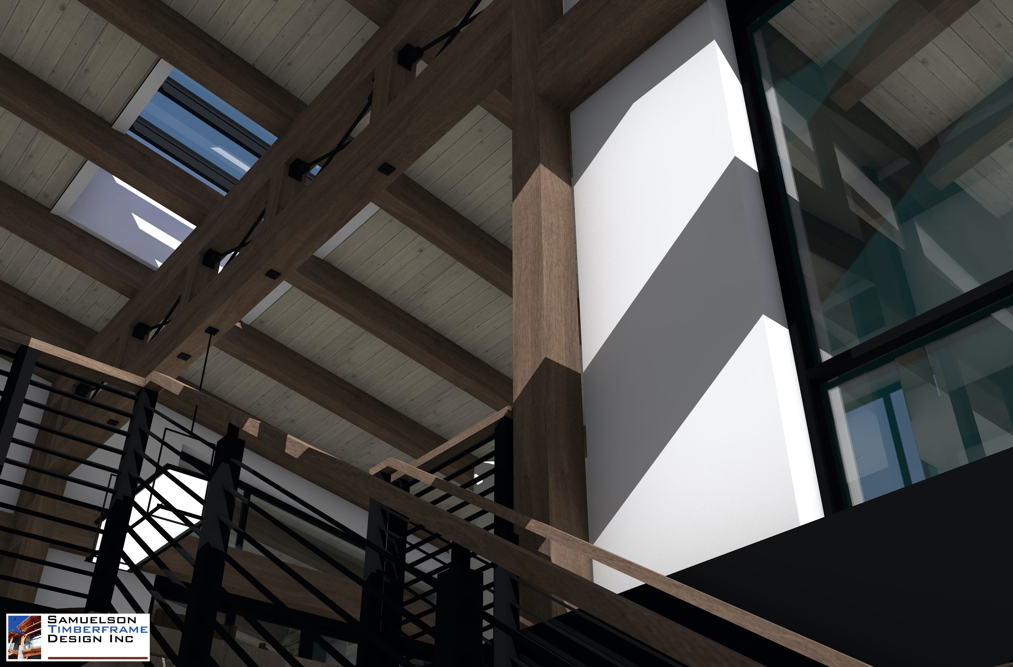 Samuelson Timberframe Design Inc - West Coast Contemporary Timberframe Mountain Modern