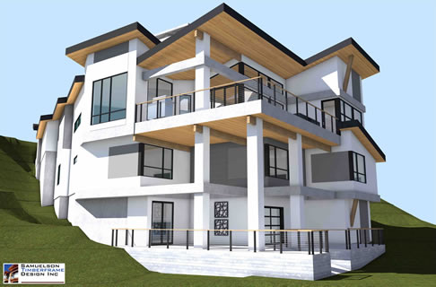 Samuelson Timberframe Design - West Coast Contemporary Timberframe Mountain Modern