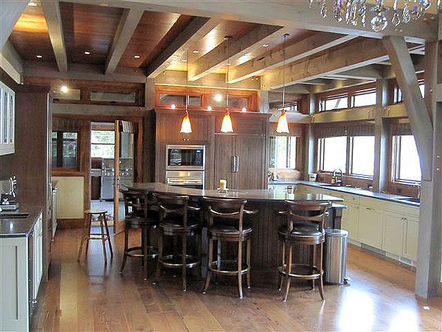 Samuelson Timberframe Design Inc. - timber frame kitchen design