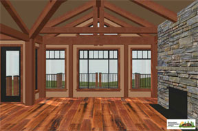 Samuelson Timberframe Design - timberframe interior design