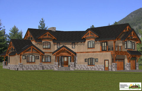 Samuelson Timberframe Design - Castlegar timberframe