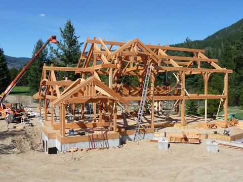 Samuelson Timberframe Design - Craftsman timber frame Castlegar BC