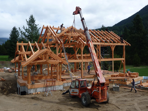Samuelson Timberframe Design - Tower Ridge, Castlegar BC