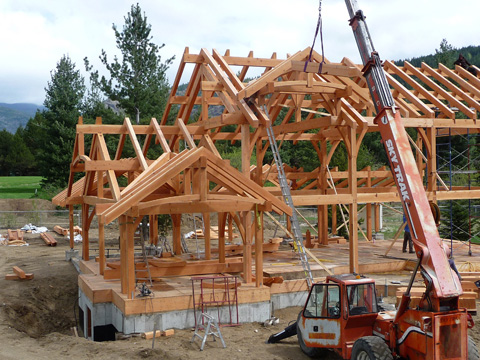 Samuelson Timberframe Design - Tower Ridge, Castlegar BC